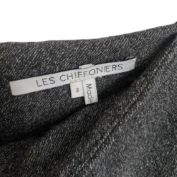 Les Chiffoniers Grey Broseye Wool Double Zip Pants Size 31 - Picture 2 of 4